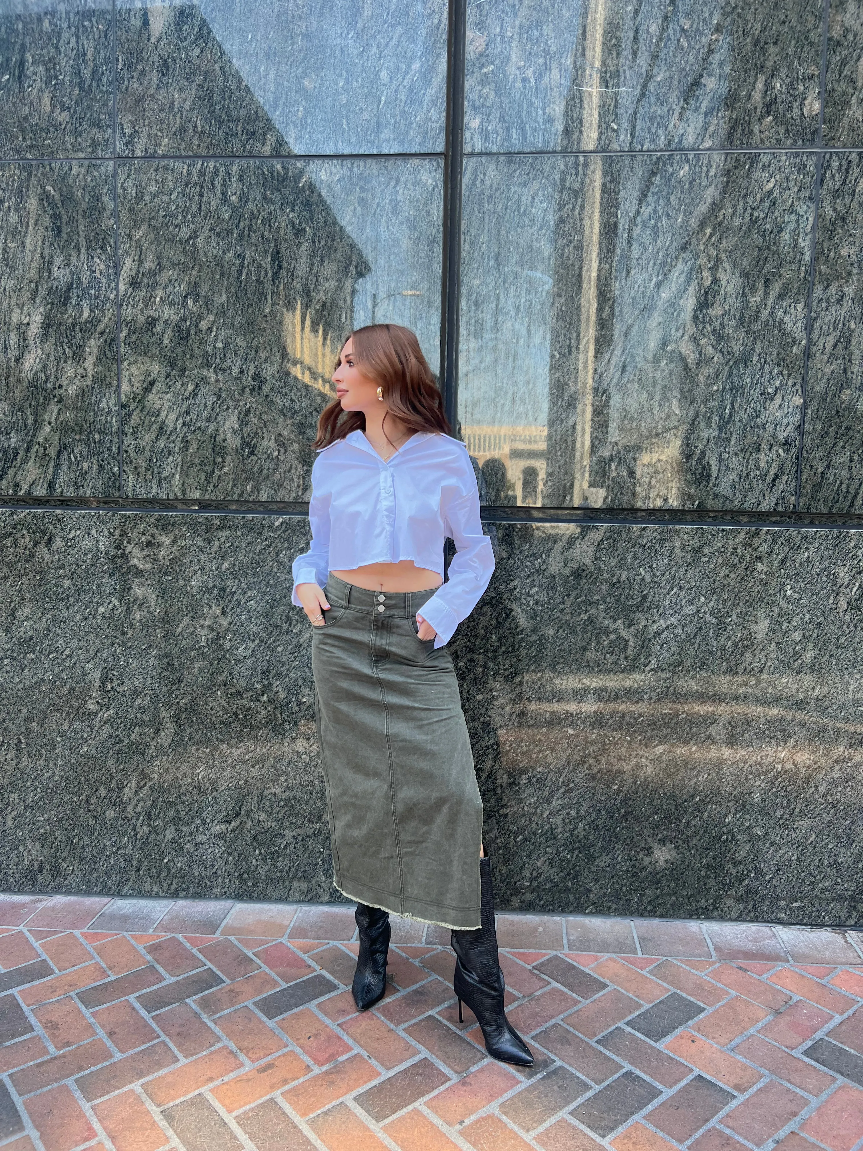 She's Edgy High Waisted Maxi Skirt sold by Velvet House product image thumbnail 2