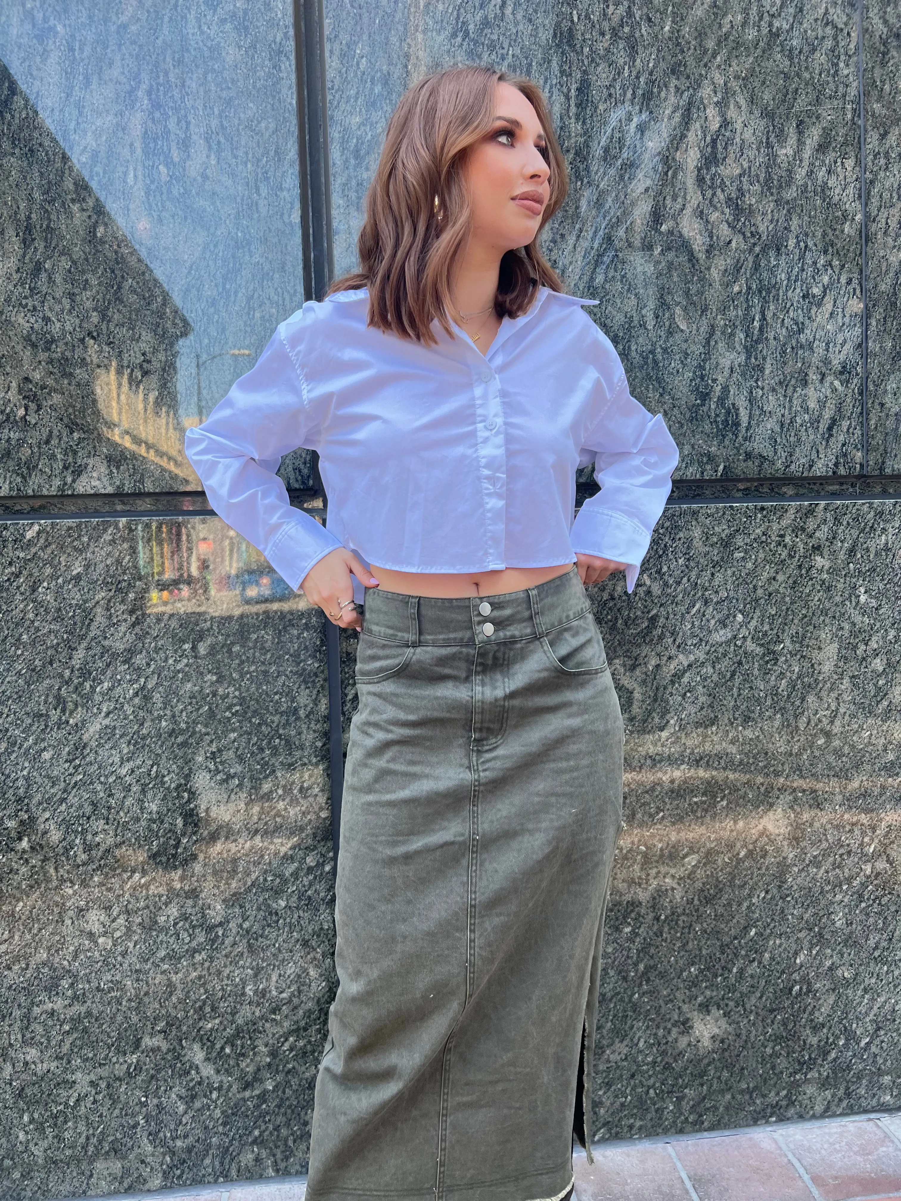 She's Edgy High Waisted Maxi Skirt sold by Velvet House product image thumbnail 3