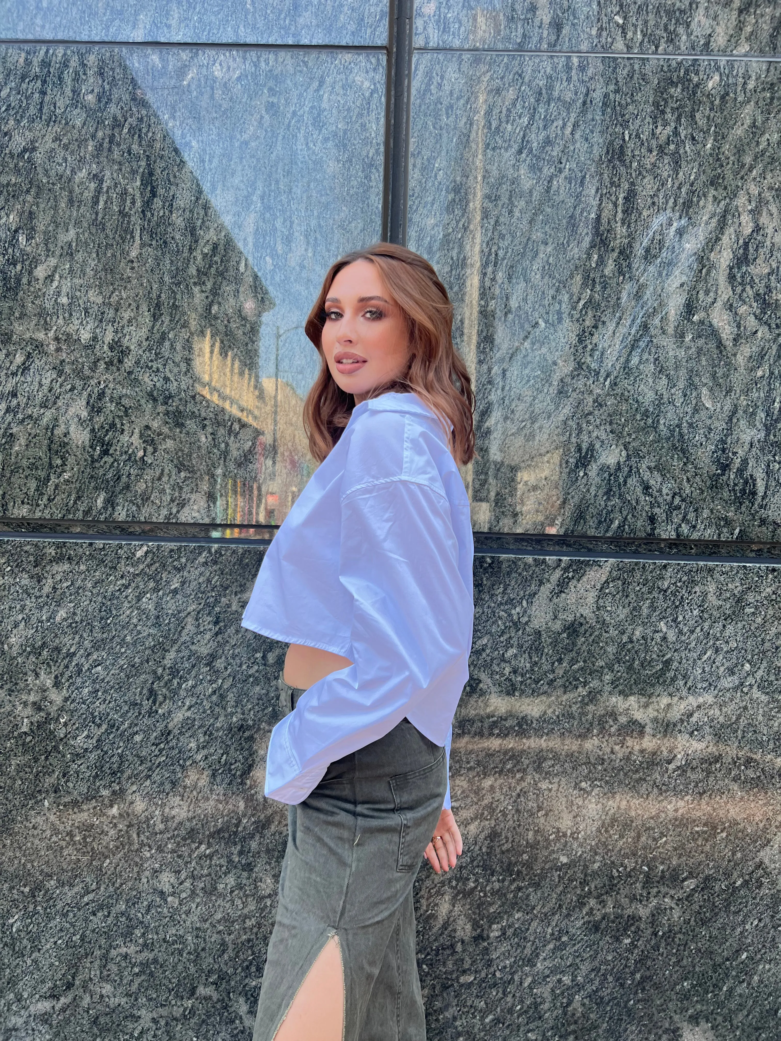 Modern Collared Button Up - Classic White sold by Velvet House product image thumbnail 4