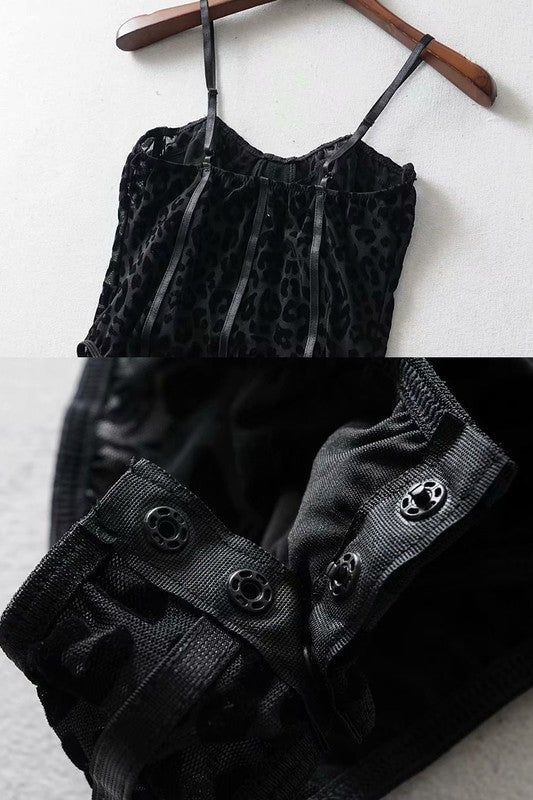 Sheer Cheeta Body Suit sold by Velvet House product image thumbnail 8