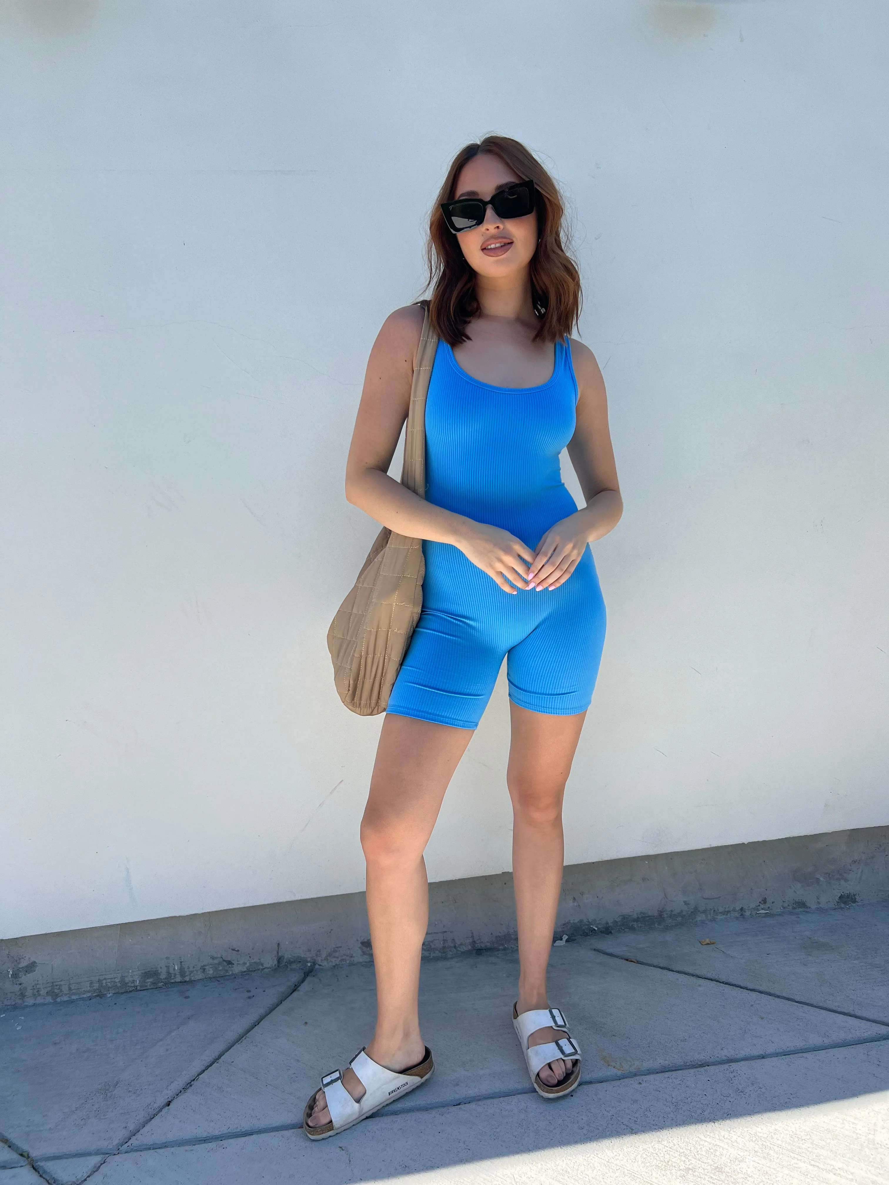 Barbie Blue Tank Scoop Neck Jumpsuit sold by Velvet House product image thumbnail 2