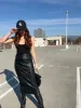 Angelina Faux Leather Midi Skirt sold by Velvet House