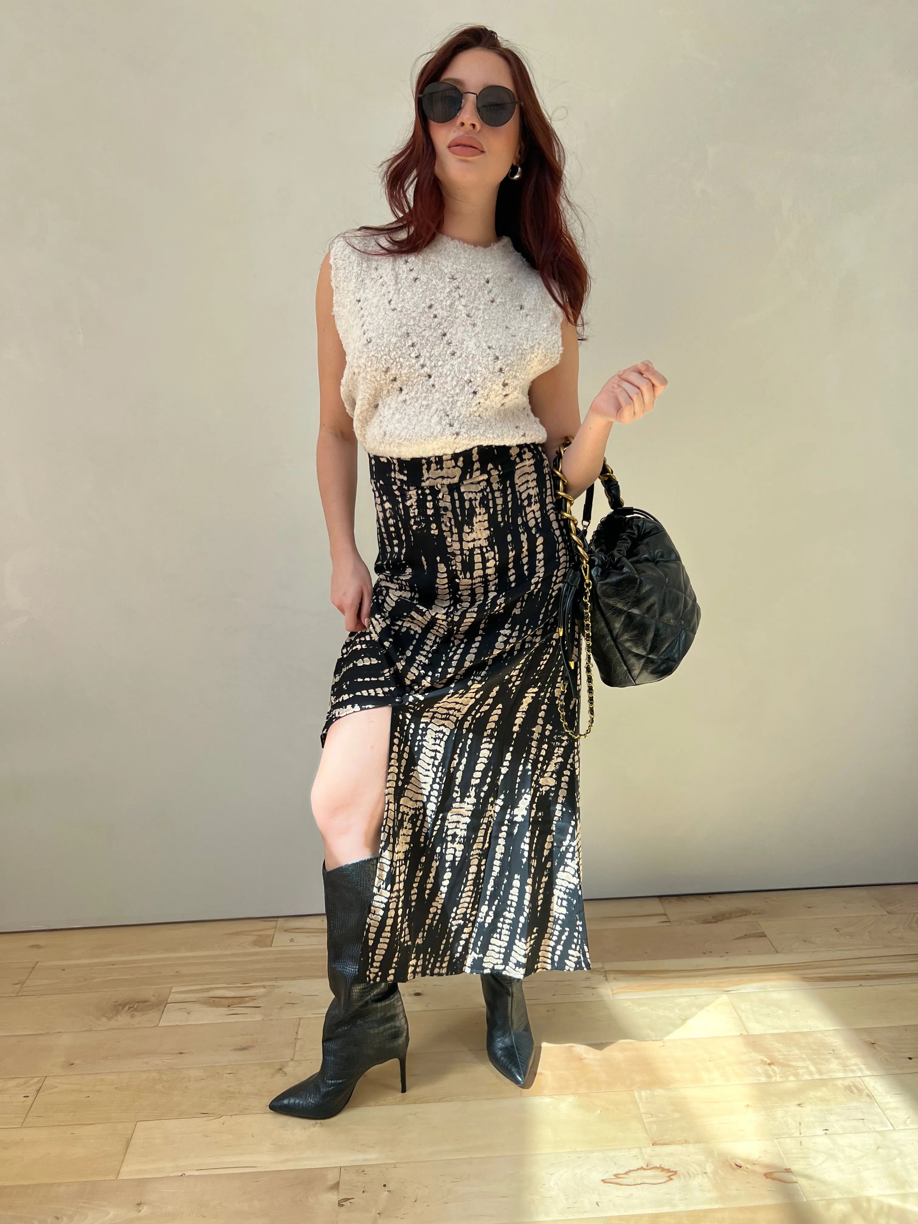 Long Patterns Maxi Skirt sold by Velvet House product image thumbnail 3