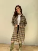 A Little Latte Brushed Plaid Coat sold by Velvet House