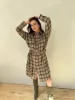 A Little Latte Brushed Plaid Coat sold by Velvet House