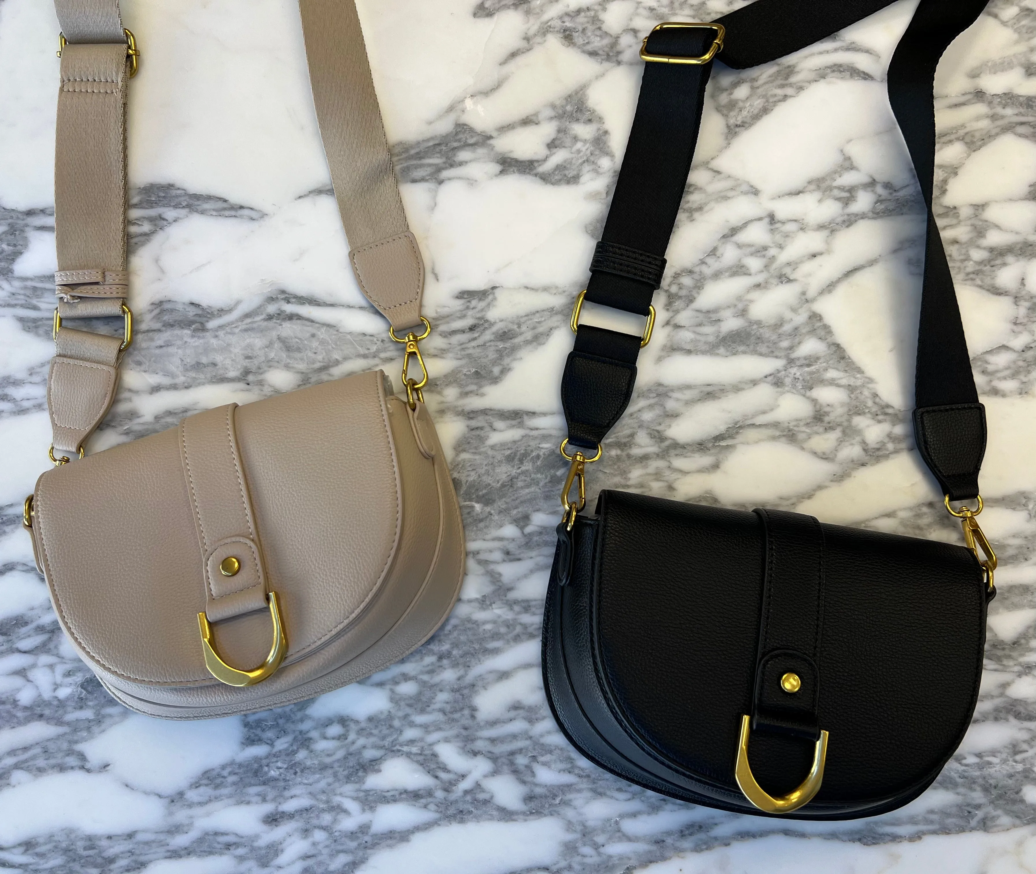 I'm Busy Faux Leather Side Saddle Bag sold by Velvet House product image thumbnail 2