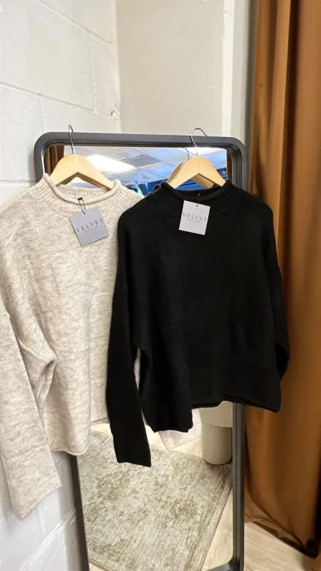 Check Mate Knit Sweater sold by Velvet House