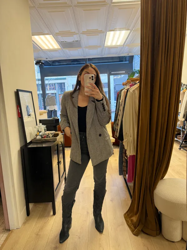 Notch your Average Line Blazer sold by Velvet House