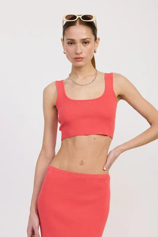 Sleevelss Cropped Top With Back Twist sold by Velvet House product image thumbnail 3