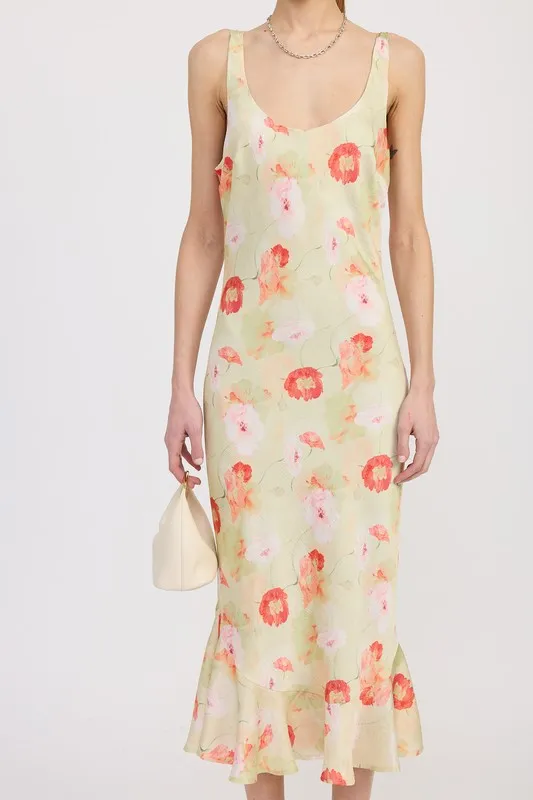 Can't Miss Satin Midi Dress With Scoop Neck sold by Velvet House product image thumbnail 2