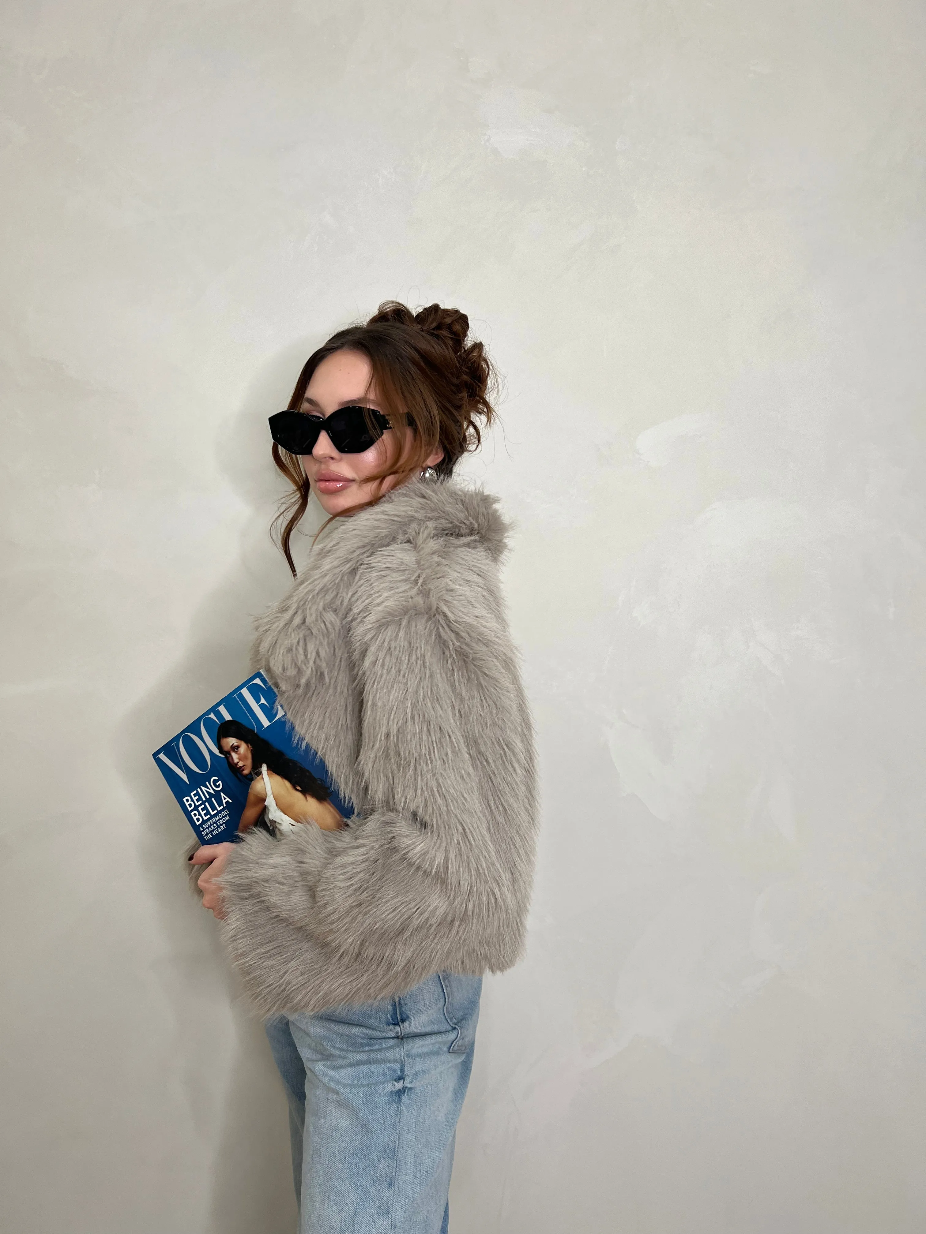 California Winter Faux Fur Coat sold by Velvet House