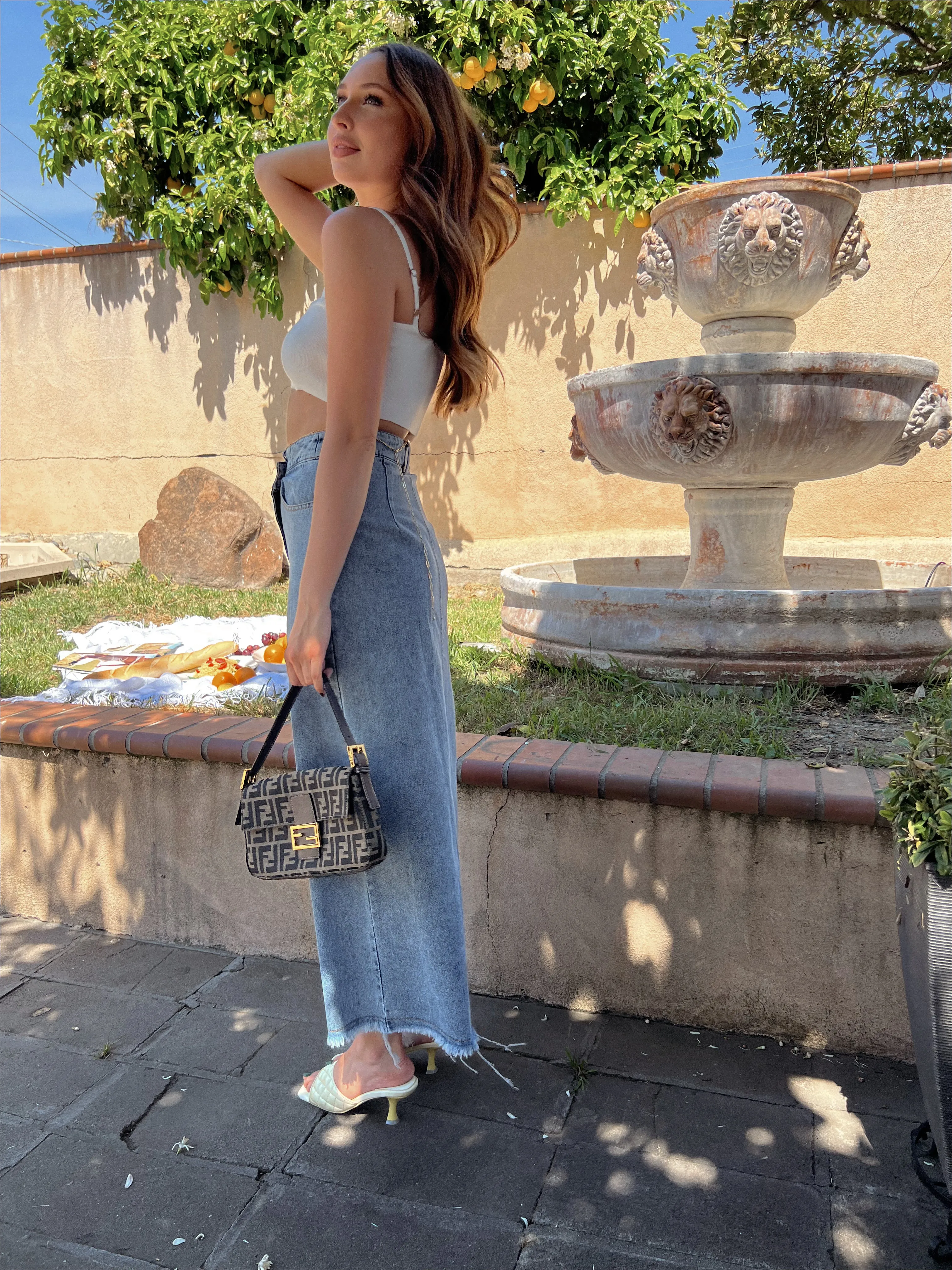 Denim Babe Wrapped Maxi Skirt sold by Velvet House product image thumbnail 4