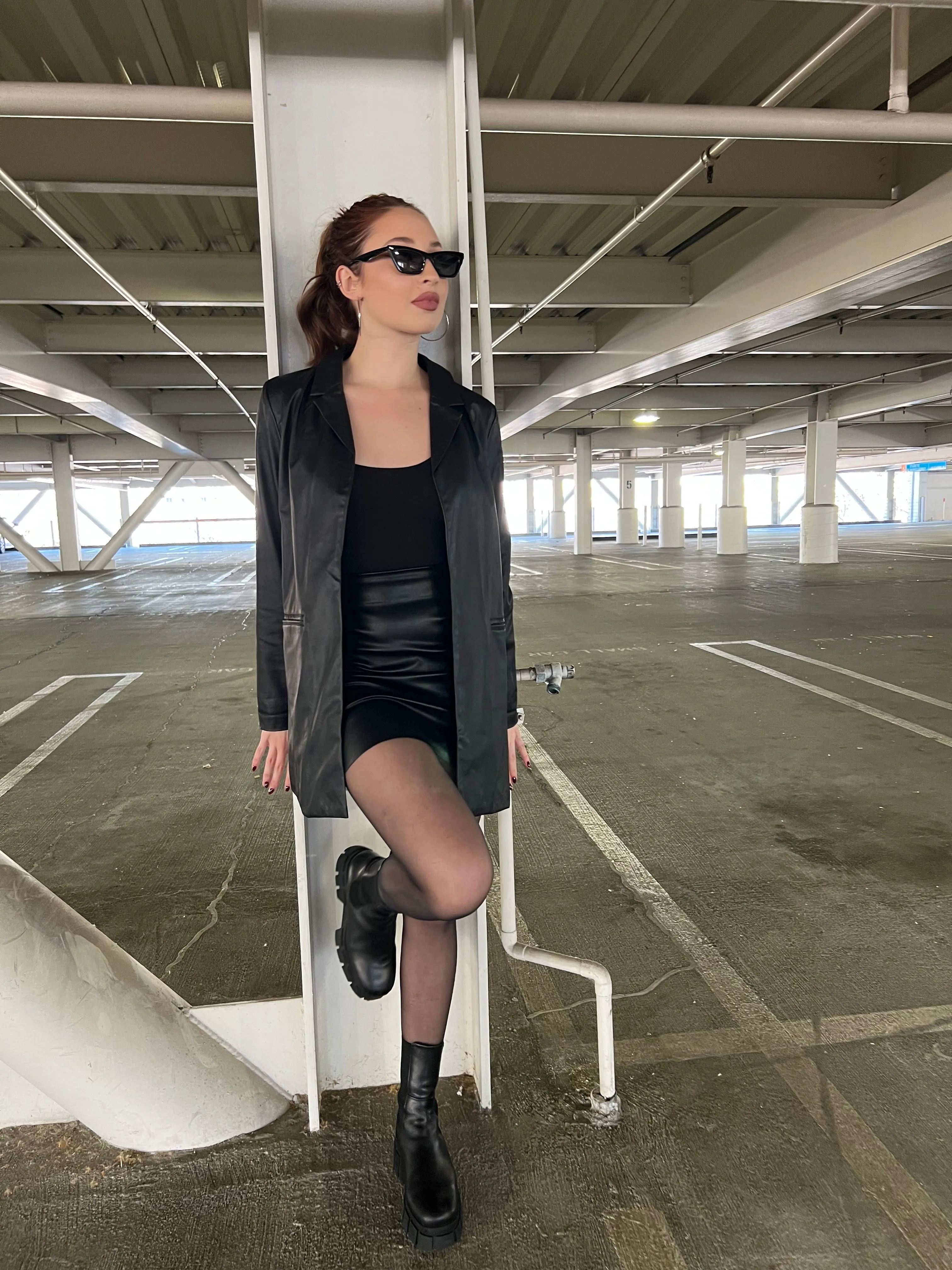 Boss Babe Faux Leather Blazer sold by Velvet House product image thumbnail 3