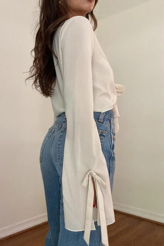 Life is good Tie up Long Sleeve sold by Velvet House product image thumbnail 3