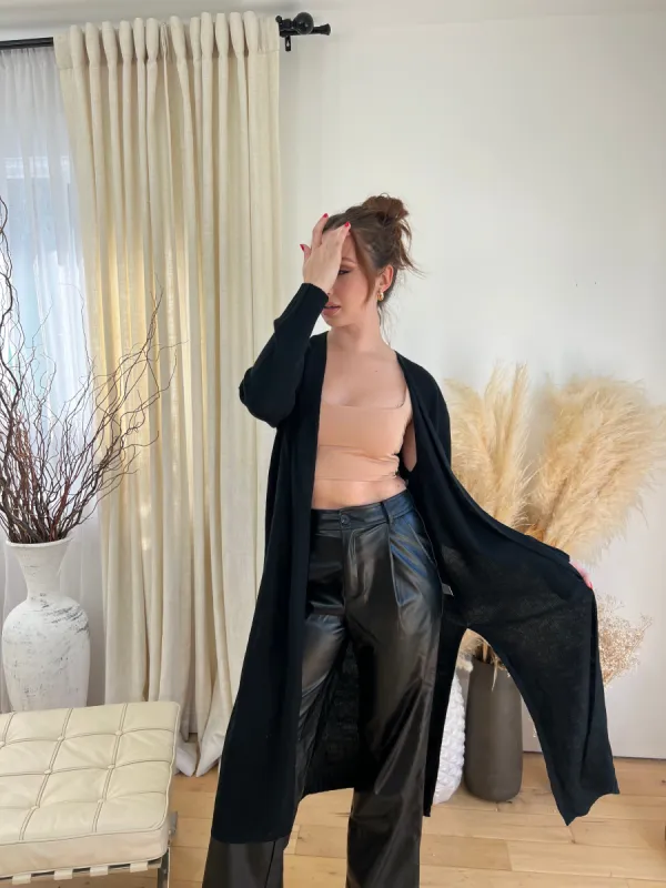 Perfectly Knit Cardigan - Black sold by Velvet House