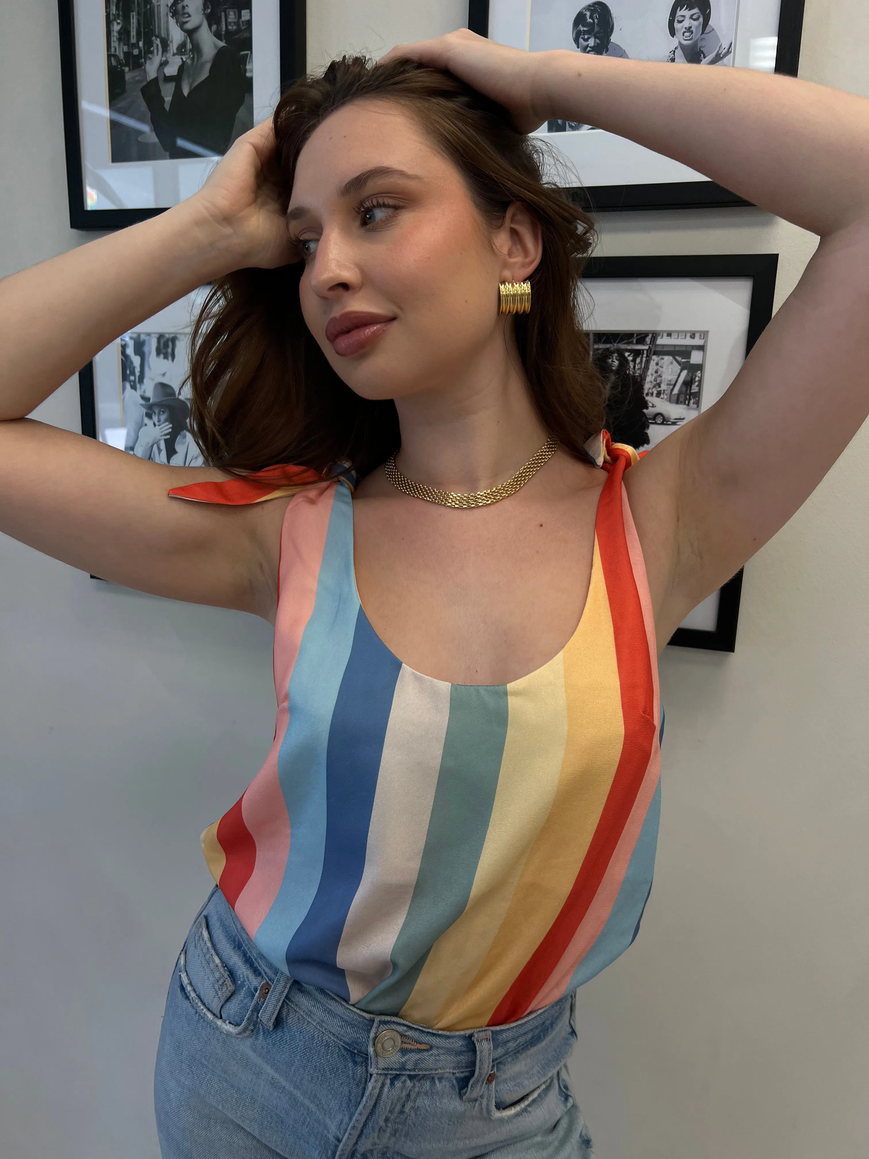 Just Add Summer Tie Tank sold by Velvet House product image thumbnail 2