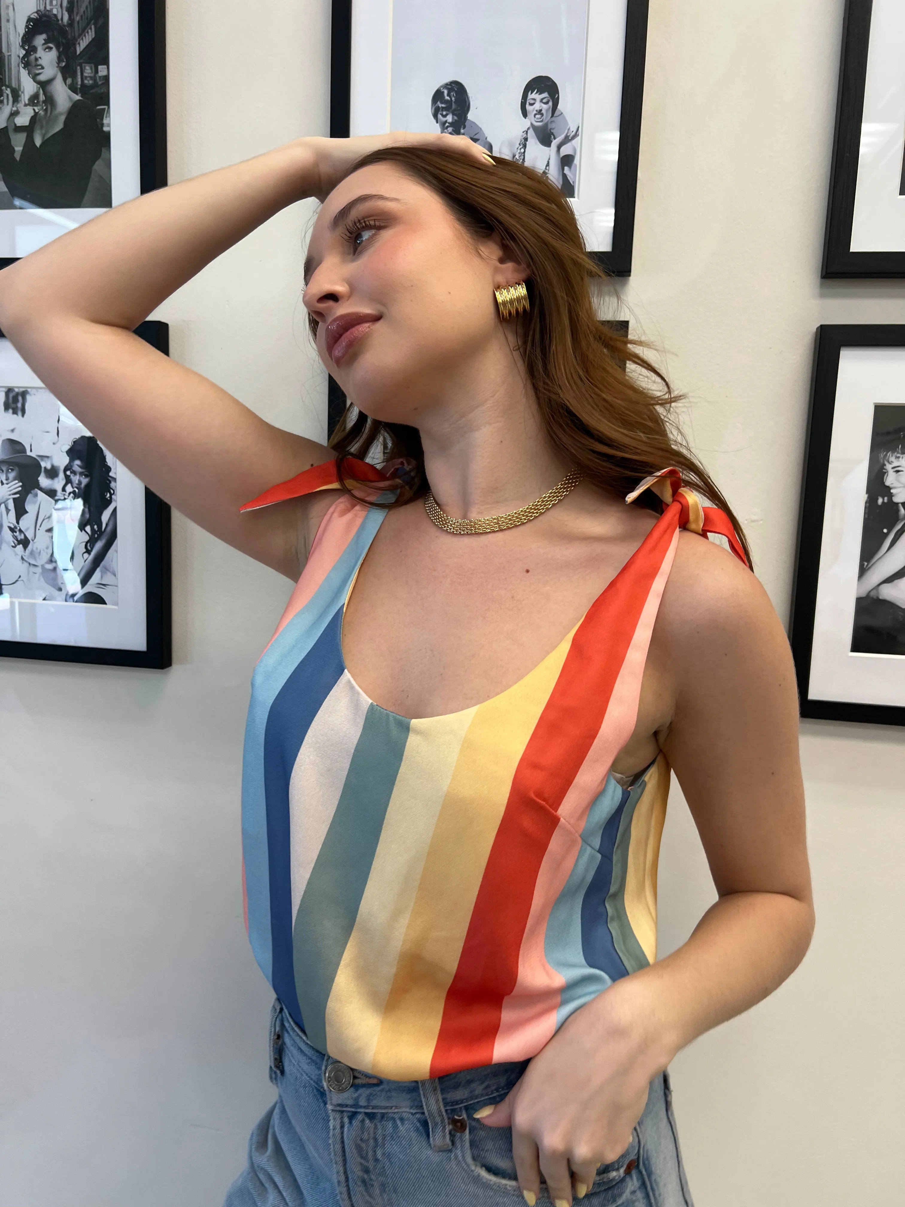 Just Add Summer Tie Tank sold by Velvet House product image thumbnail 3