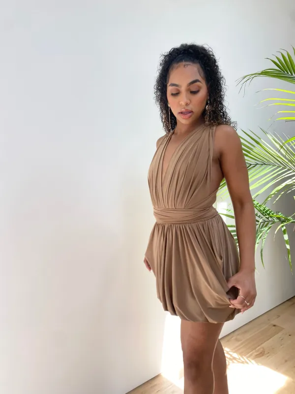 Coco Infinity Wrap Around Mini Dress sold by Velvet House