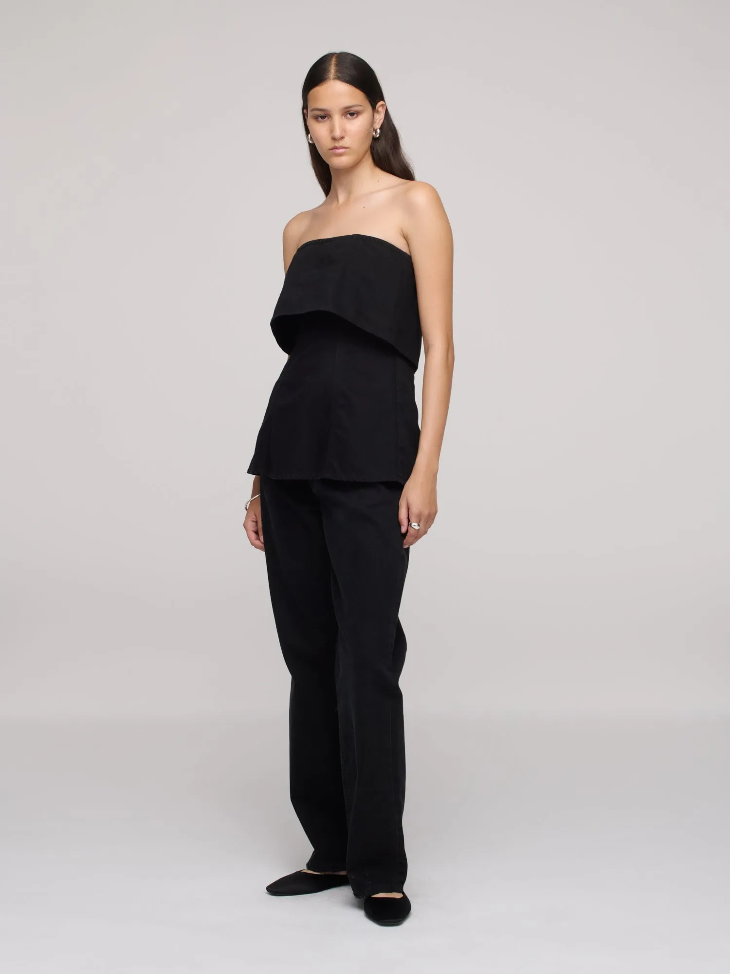 Denim Bandeau Top - One Year Black sold by Dala product image thumbnail 4