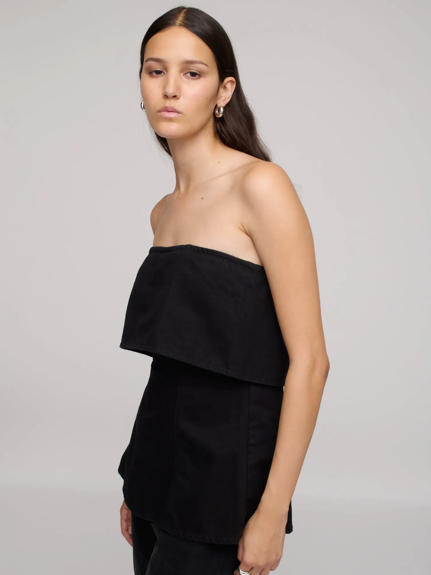 Denim Bandeau Top - One Year Black sold by Dala product image thumbnail 3