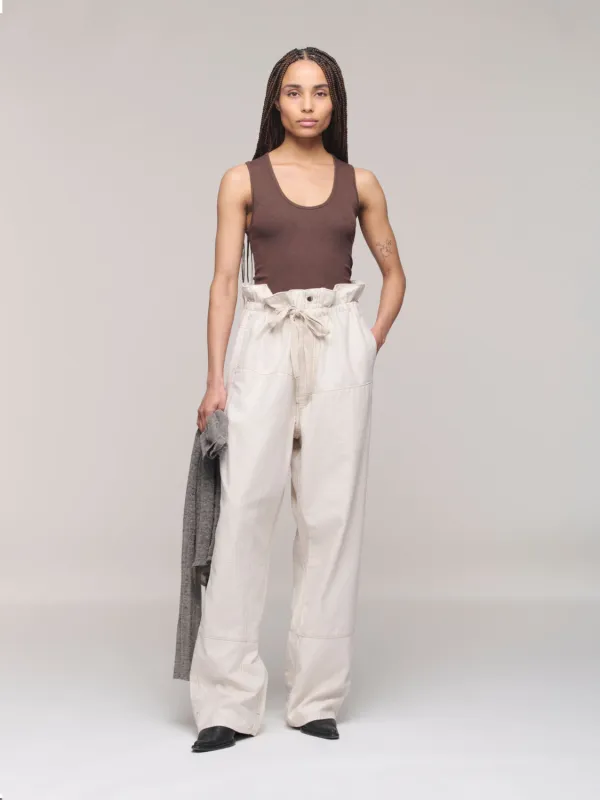 Breeze Paper Bag Pant - Salt made by Dala