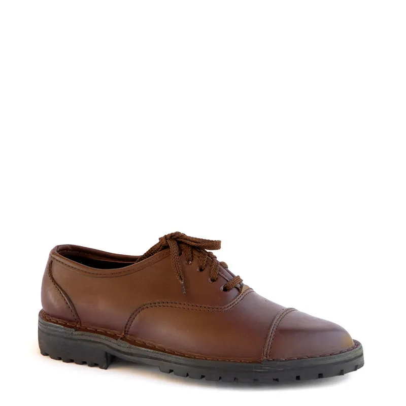 Men's Oxford Shoe Chestnut made by Groundcover Leather Company