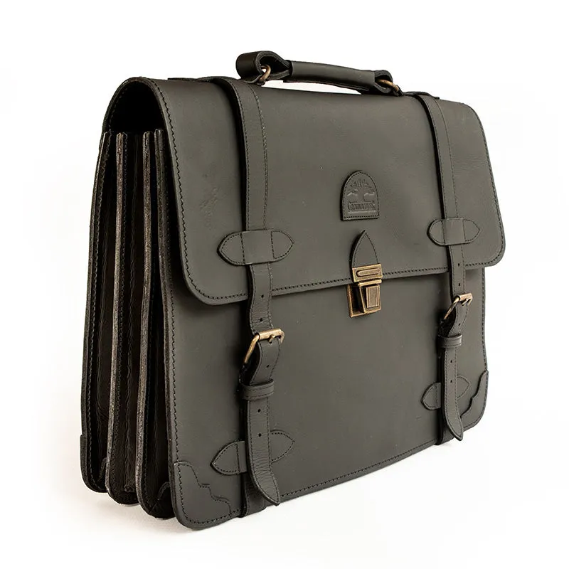 XL Briefcase made by Groundcover Leather Company
