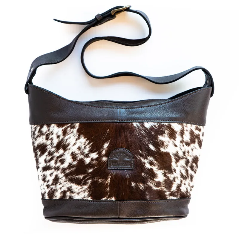 Bucket Bag Nguni sold by Groundcover Leather Company