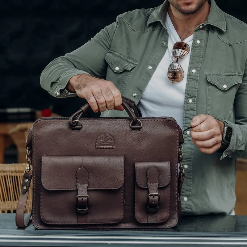 Laptop Bag sold by Groundcover Leather Company product image thumbnail 4