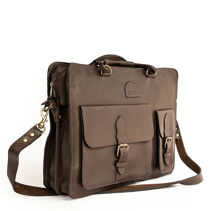 Laptop Bag made by Groundcover Leather Company
