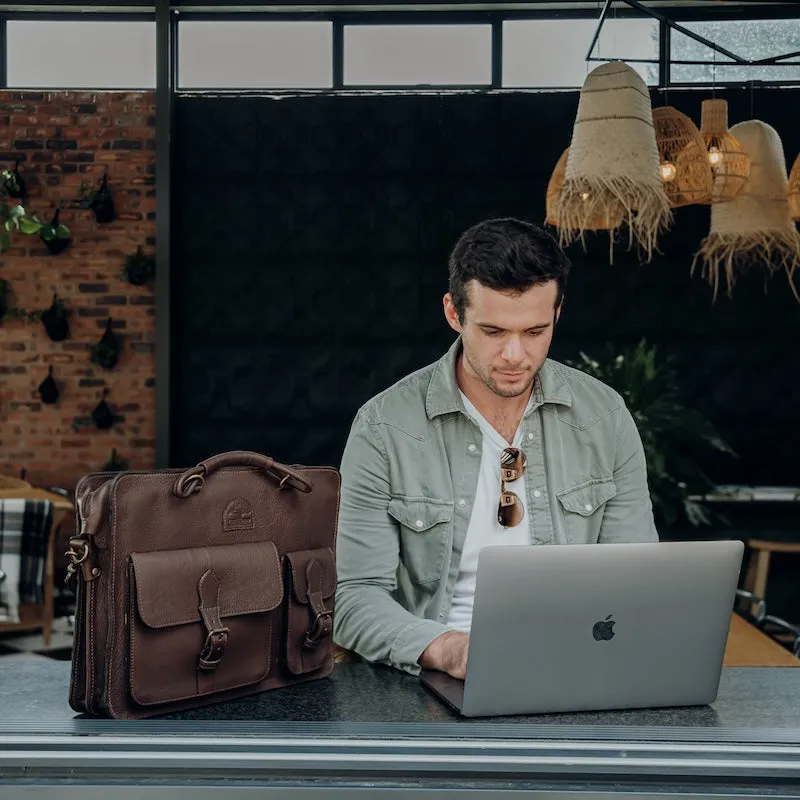 Laptop Bag sold by Groundcover Leather Company product image thumbnail 2