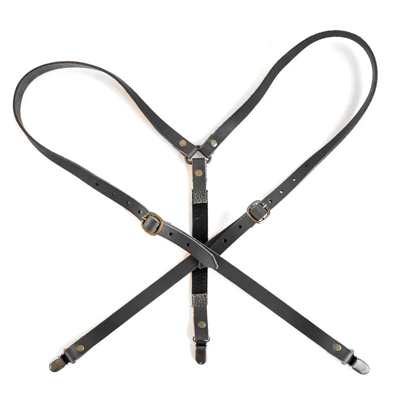 Leather Braces made by Groundcover Leather Company