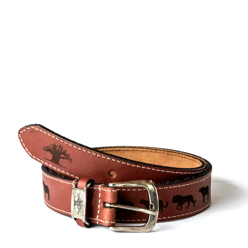 Big Five Belt made by Groundcover Leather Company