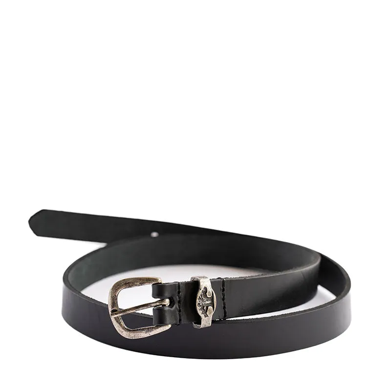 Thin Buckle Belts made by Groundcover Leather Company