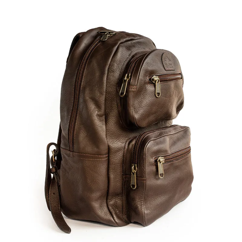 Laptop backpack sold by Groundcover Leather Company product image thumbnail 3