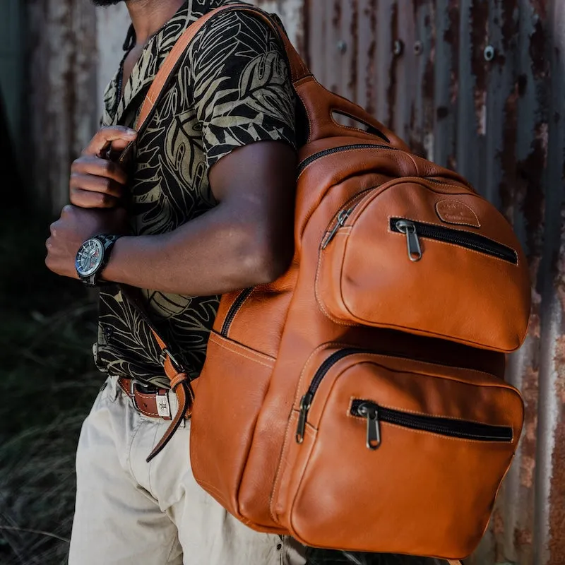 Laptop backpack sold by Groundcover Leather Company product image thumbnail 2