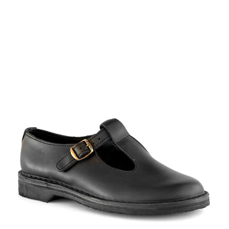 Women's T-Bar Shoe made by Groundcover Leather Company