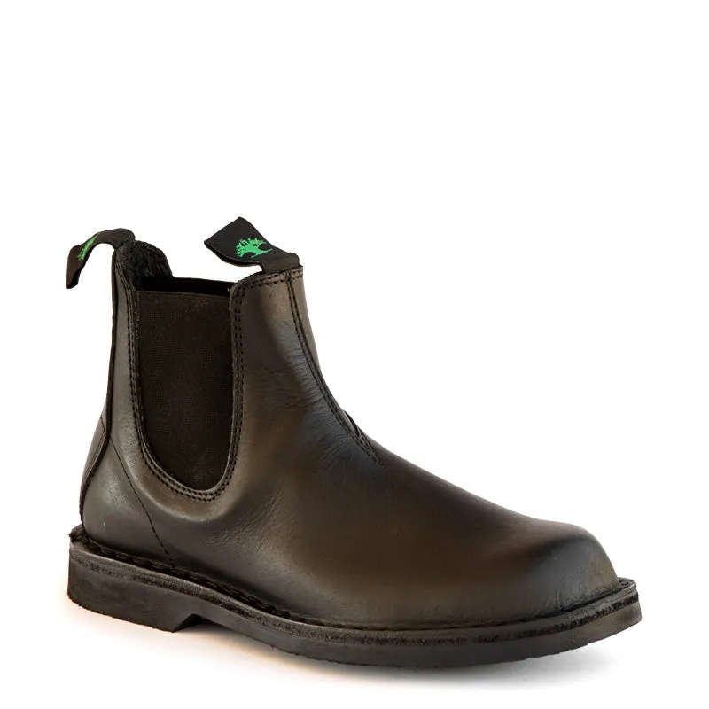 Men's Chelsea Boot - Black made by Groundcover Leather Company