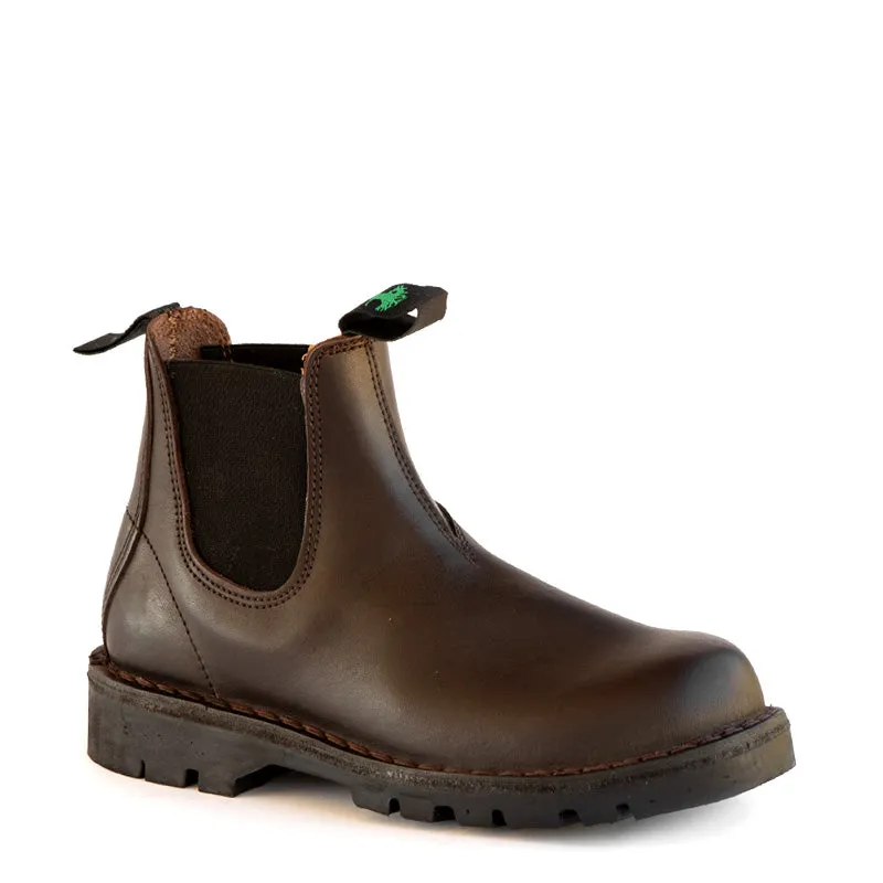 Men's Chelsea Boot - Brown made by Groundcover Leather Company