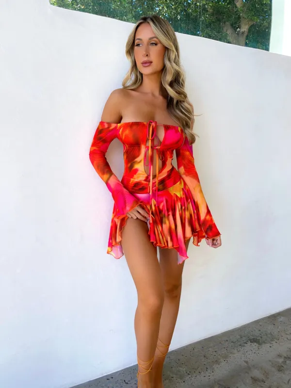 ANGELIC MINI DRESS DESOL- OUTCAST EXCLUSIVES sold by Outcast Clothing