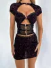 CORA MINI DRESS PURPLE sold by Outcast Clothing