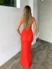 DANIELLE MAXI DRESS RED sold by Outcast Clothing