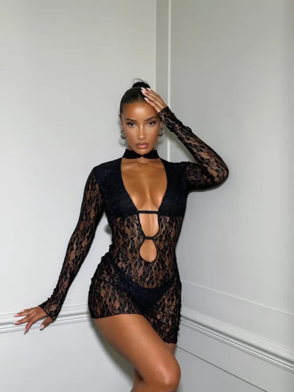 NYX MINI DRESS BLACK sold by Outcast Clothing