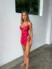 ADIRA MINI DRESS PINK LA LUNA sold by Outcast Clothing