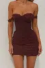 ZANA MINI DRESS DARK MAUVE sold by Outcast Clothing