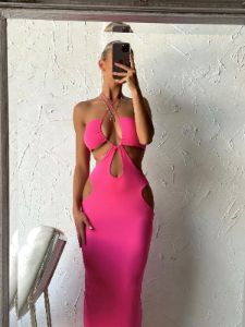FIRE BALL MAXI DRESS PINK - OUTCAST EXCLUSIVES sold by Outcast Clothing