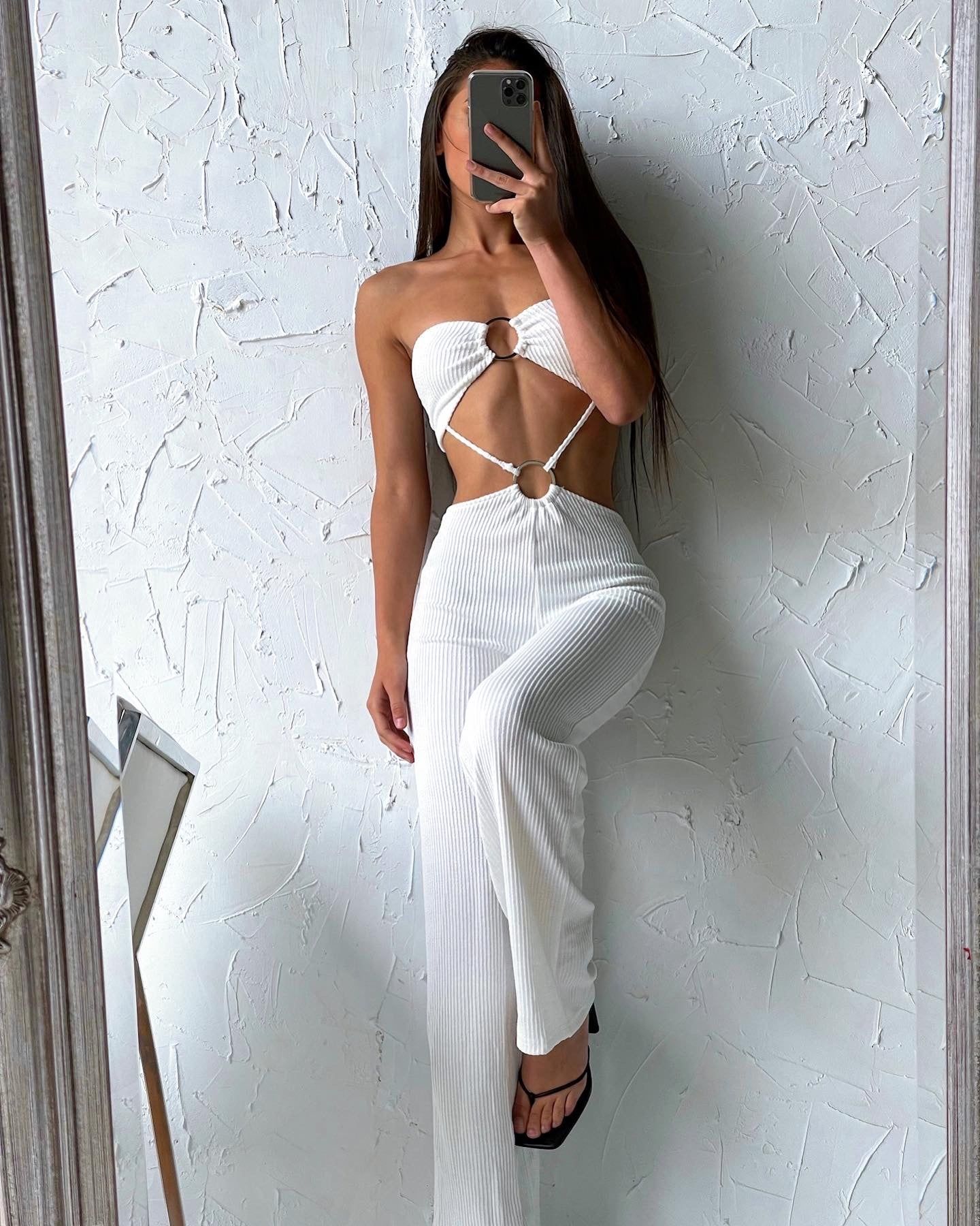 KAYLEE JUMPSUIT WHITE - OUTCAST EXCLUSIVES sold by Outcast Clothing product image thumbnail 11