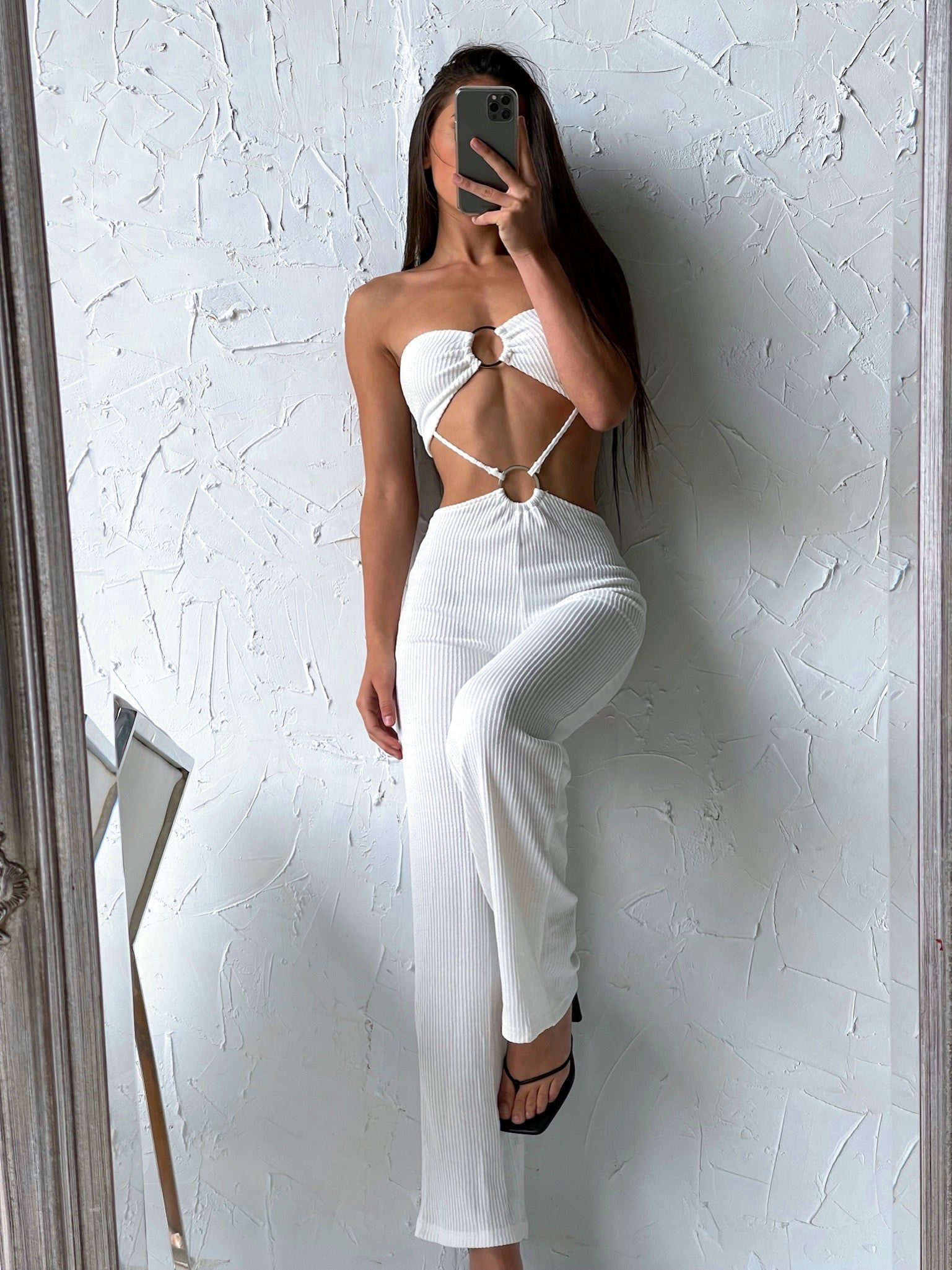 KAYLEE JUMPSUIT WHITE - OUTCAST EXCLUSIVES sold by Outcast Clothing product image thumbnail 3