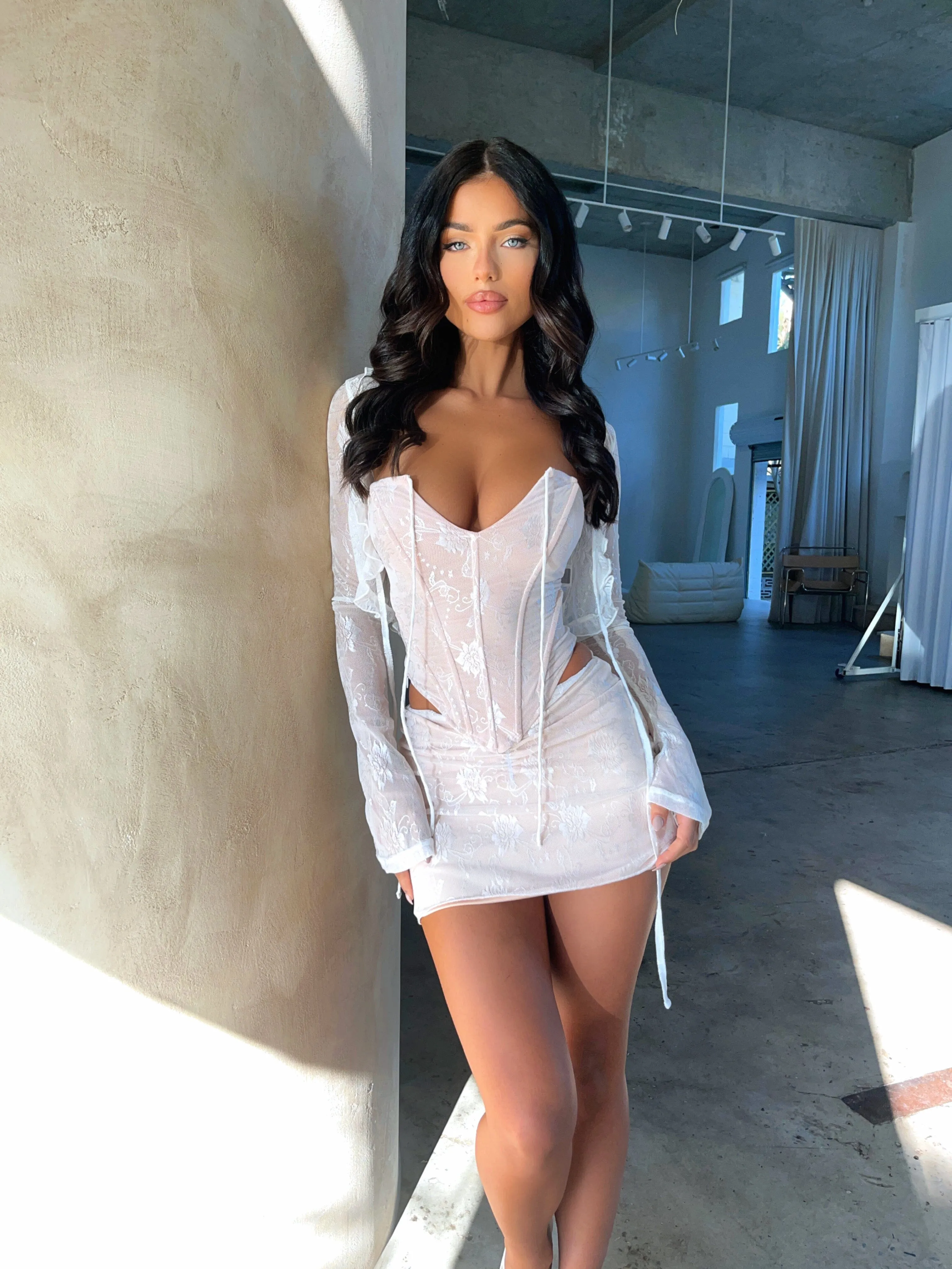 AMANDA MINI SKIRT WHITE sold by Outcast Clothing product image thumbnail 4