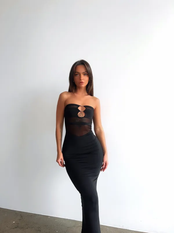 ELLIE MAXI DRESS BLACK - OUTCAST EXCLUSIVES sold by Outcast Clothing
